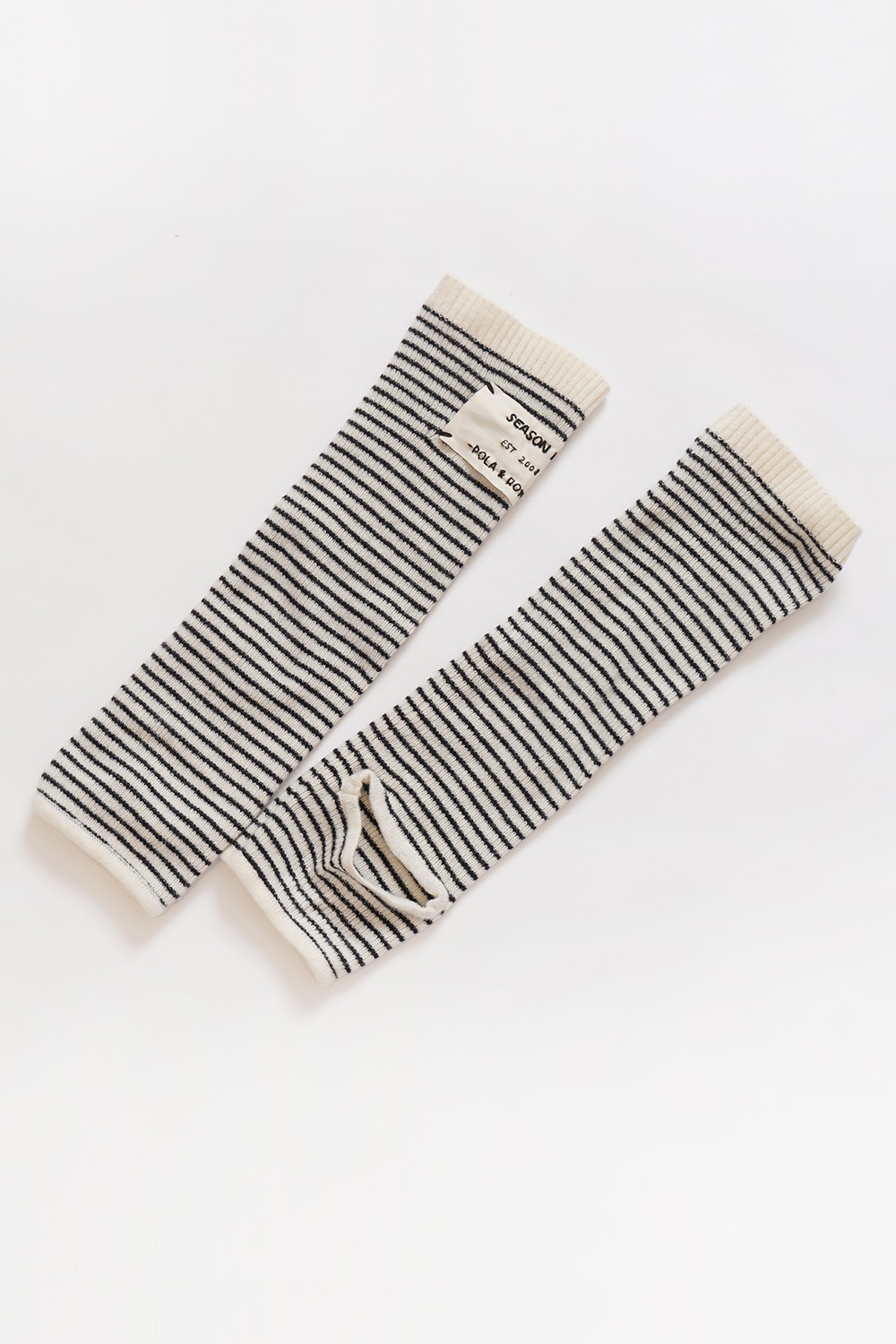 21 f/w wool thin stripe leg warmers (3color)