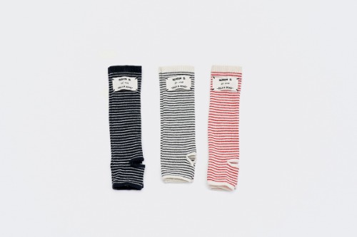 22 f/w wool thin stripe leg warmers (3color)