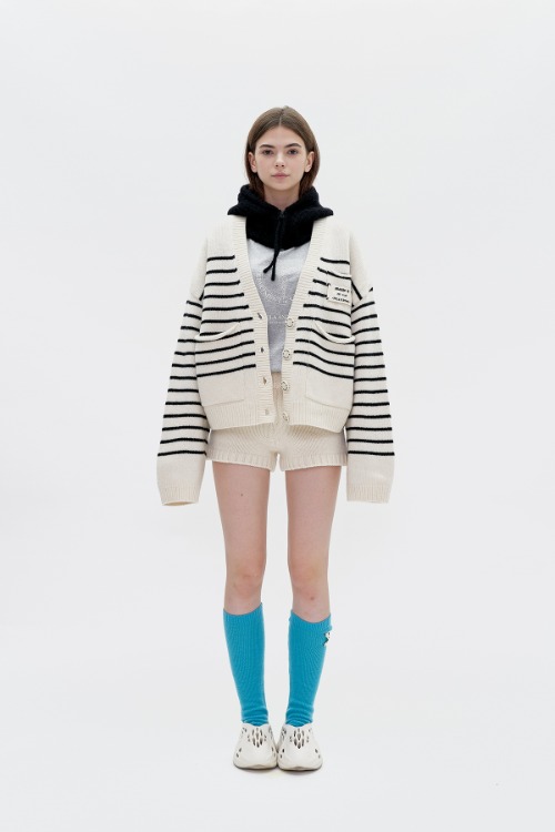 22 f/w stripe cardigan knitwear (9color)