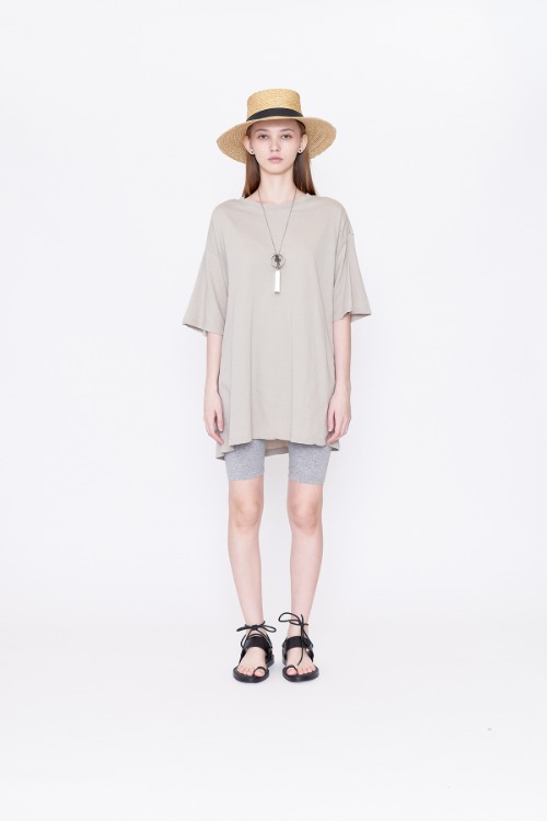 22 s/s single 1/2 over T-shirt (10color)